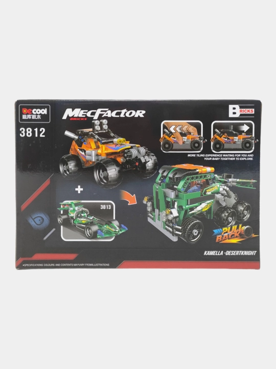 MecFactor Ritsari Sahro konstruktori 201 qism Pull Back 25 sm Kod. 12110