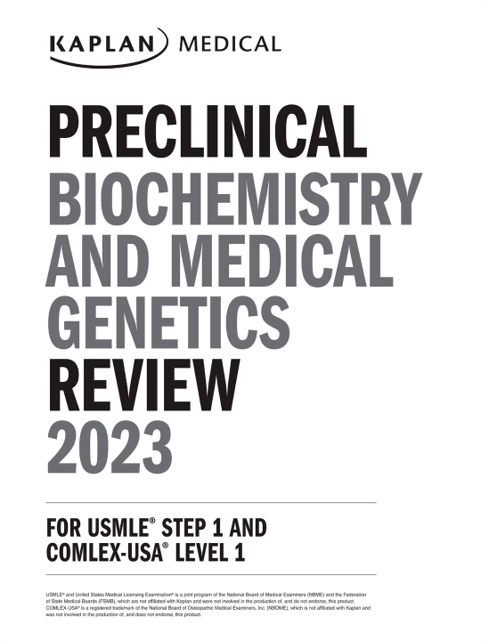 PRECLINICAL BIOCHEMISTRY AND MEDICAL GENETICS REVIEW2023 — SAM TURCO, PHD