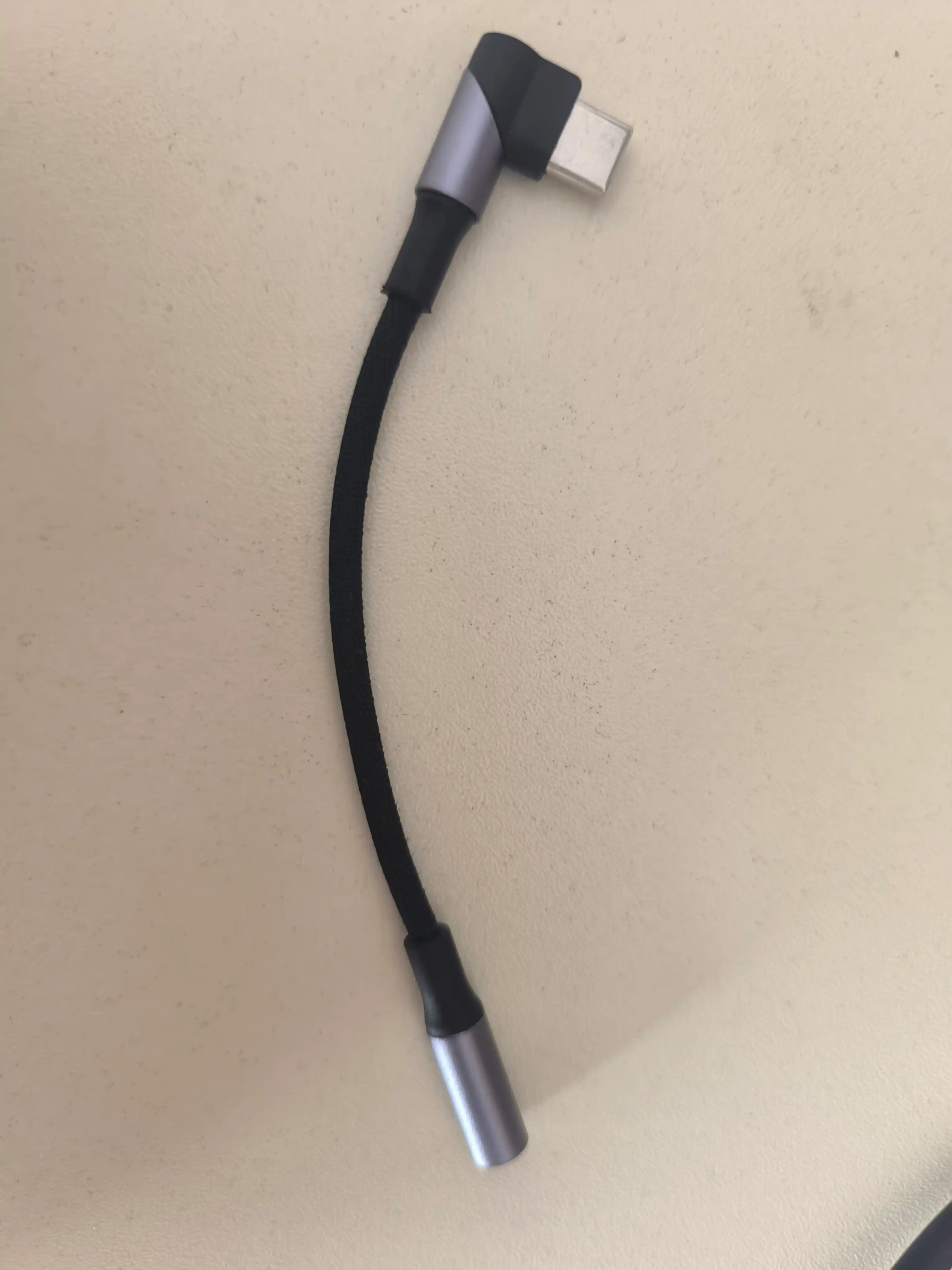 Audio adapter HALFSUN Hi-Fi, Type-C dan 3.5mm AUX ga, DAC chipli, 90° L-simon