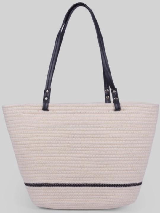 Yelkaga osiladigan katta somonli plyaj sumkasi — shopper