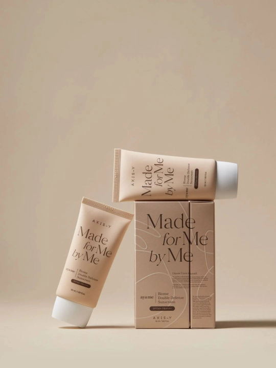 AXIS-Y to‘siqli quyoshdan himoyalovchi krem Biome Double Defense Sunscreen SPF50+P+, 50 ml