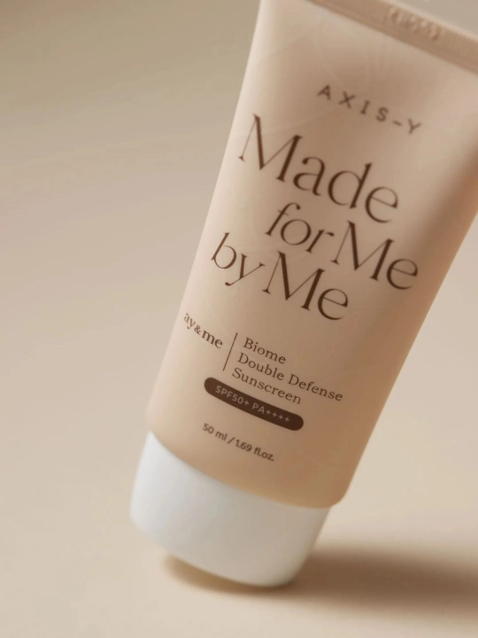 AXIS-Y to‘siqli quyoshdan himoyalovchi krem Biome Double Defense Sunscreen SPF50+P+, 50 ml