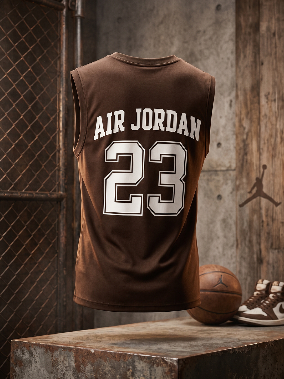 Jordan printli erkaklar yengsiz futbolkasi sport va kundalik kiyish uchun L-3XL