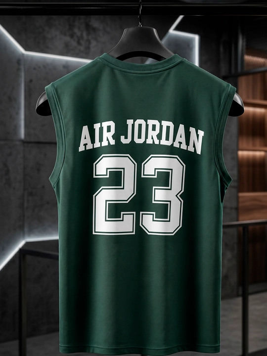 Мужская  Футболка без рукавов Jordan с принтом для спорта и повседневной носки L-3XL