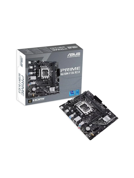 Kompyuter ona platasi ASUS, PRIME H610M-F D4, DDR4, LGA1700