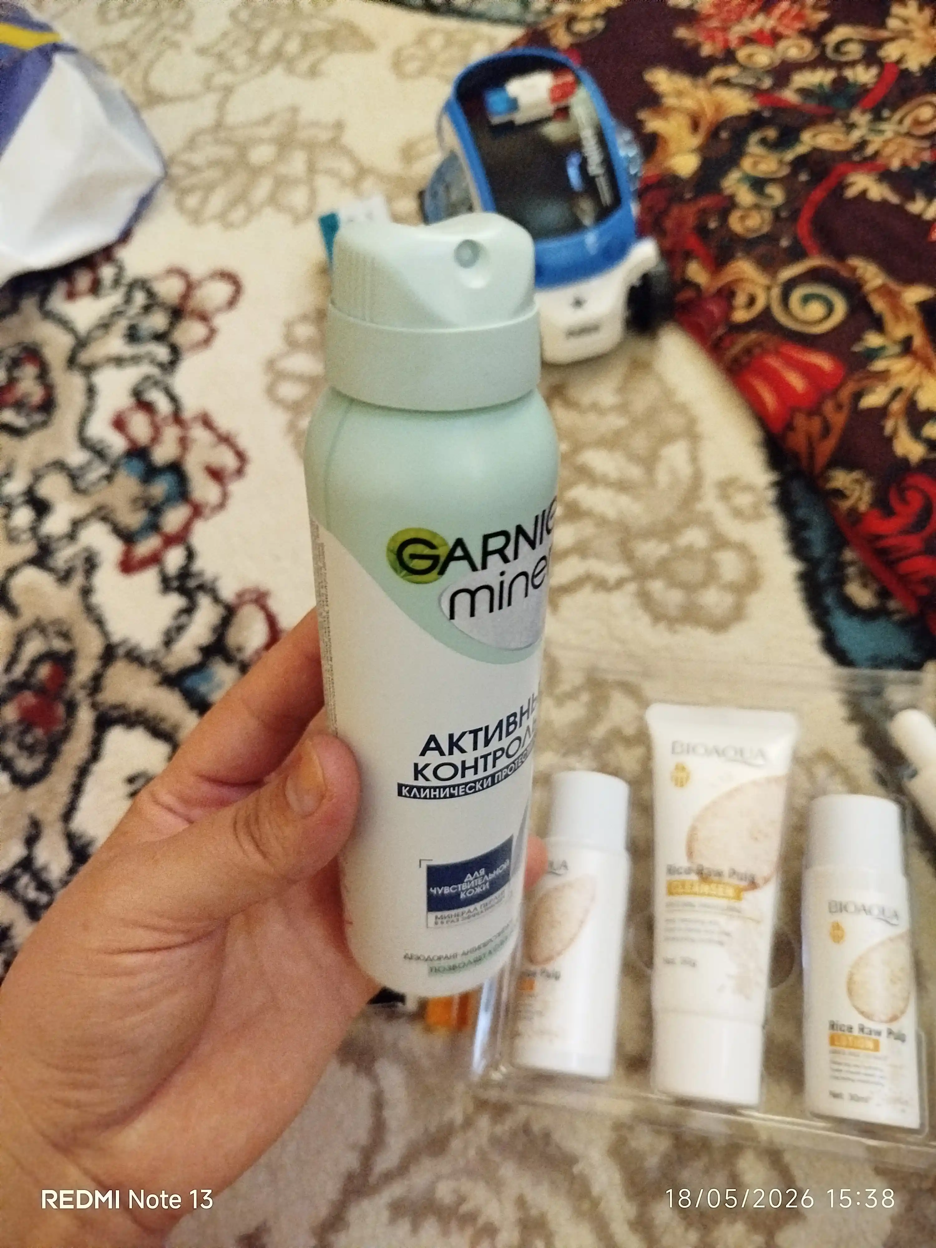Sprey dezodorant Garnier Mineral Plus, 96 soat, 150 ml