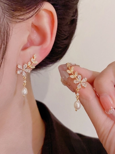 Серьги женские, жемчуг, гвоздики — SMARTIZ-ЖЕМЧУГСЕРЬГИ1500-КОРАЛЛ