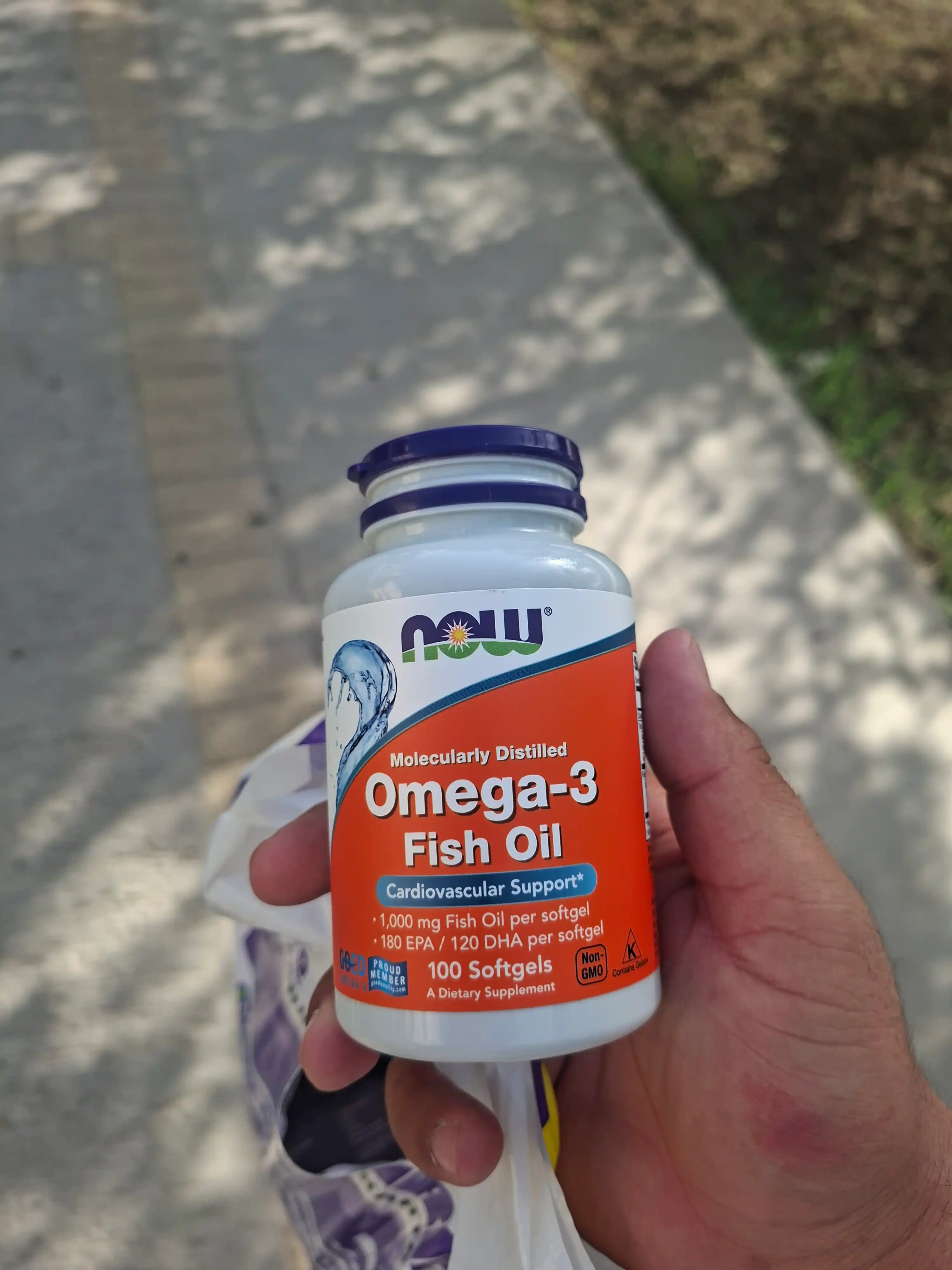 Рыбий жир Omega-3 Now Foods, 180 EPA / 120 DHA, Халяль 