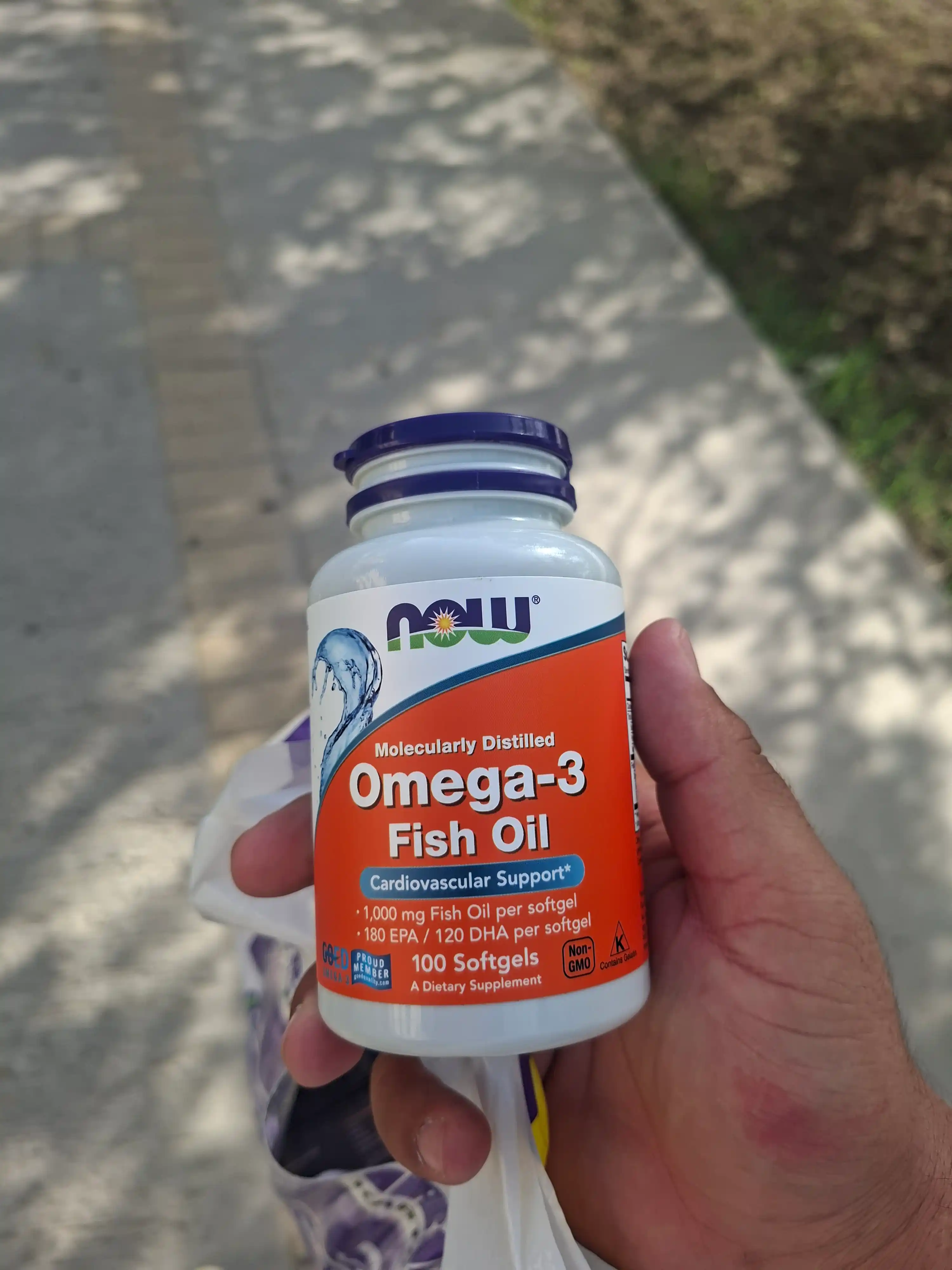 Рыбий жир Omega-3 Now Foods, 180 EPA / 120 DHA, Халяль 