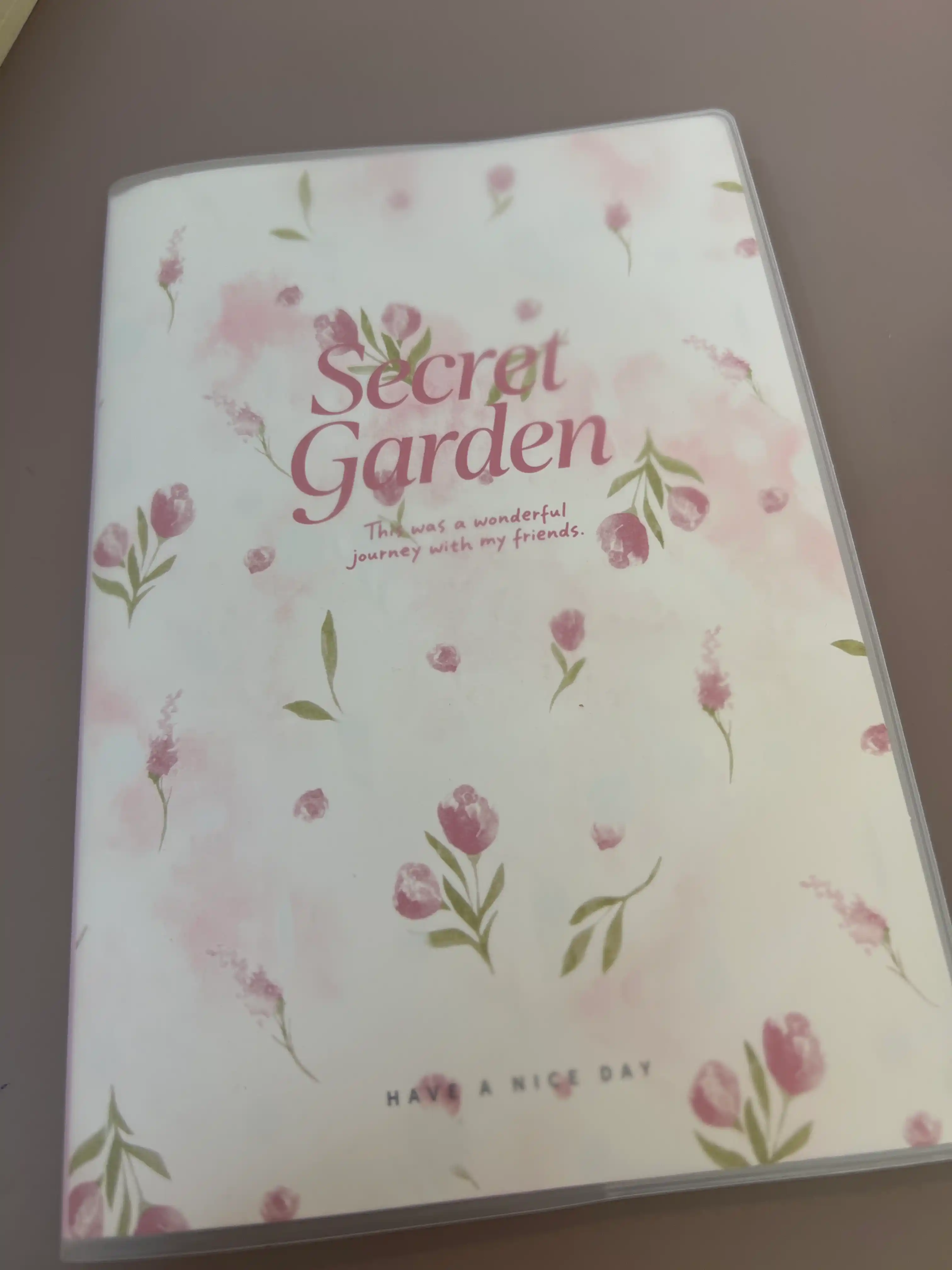 Secret Garden A5 daftar - 52 varaq, katakli, shaffof muqovali
