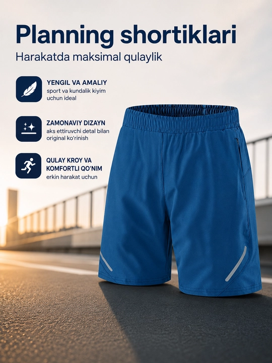 Erkaklar uchun sport shortik,yugurish va fitness,tez quruvchi mato,sport va kundalik uchun