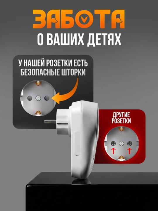 Impulsli kuchlanishdan himoya Альбатрос 220/3500 AC, 16A, rozetkali UZIP