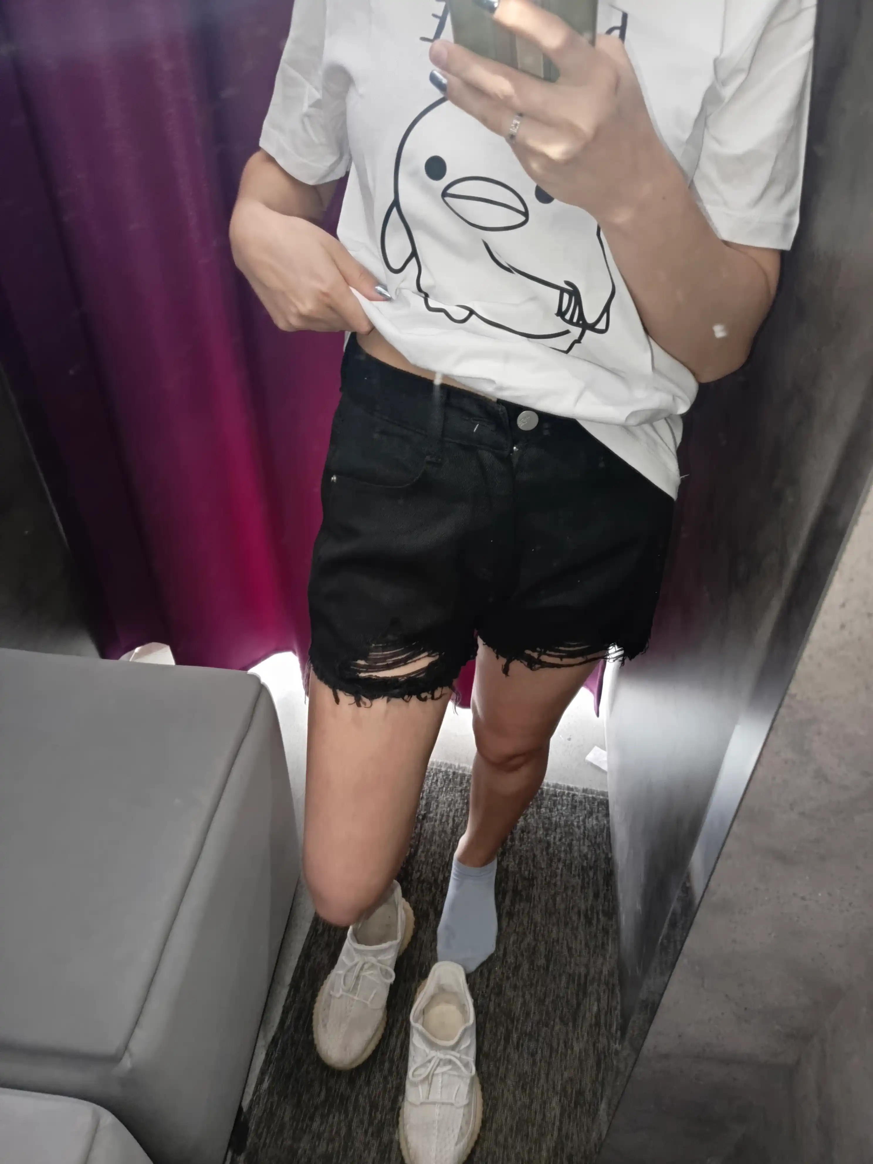 Ayollar uchun futbolka, OVERSIZE, print bilan, 100% paxta