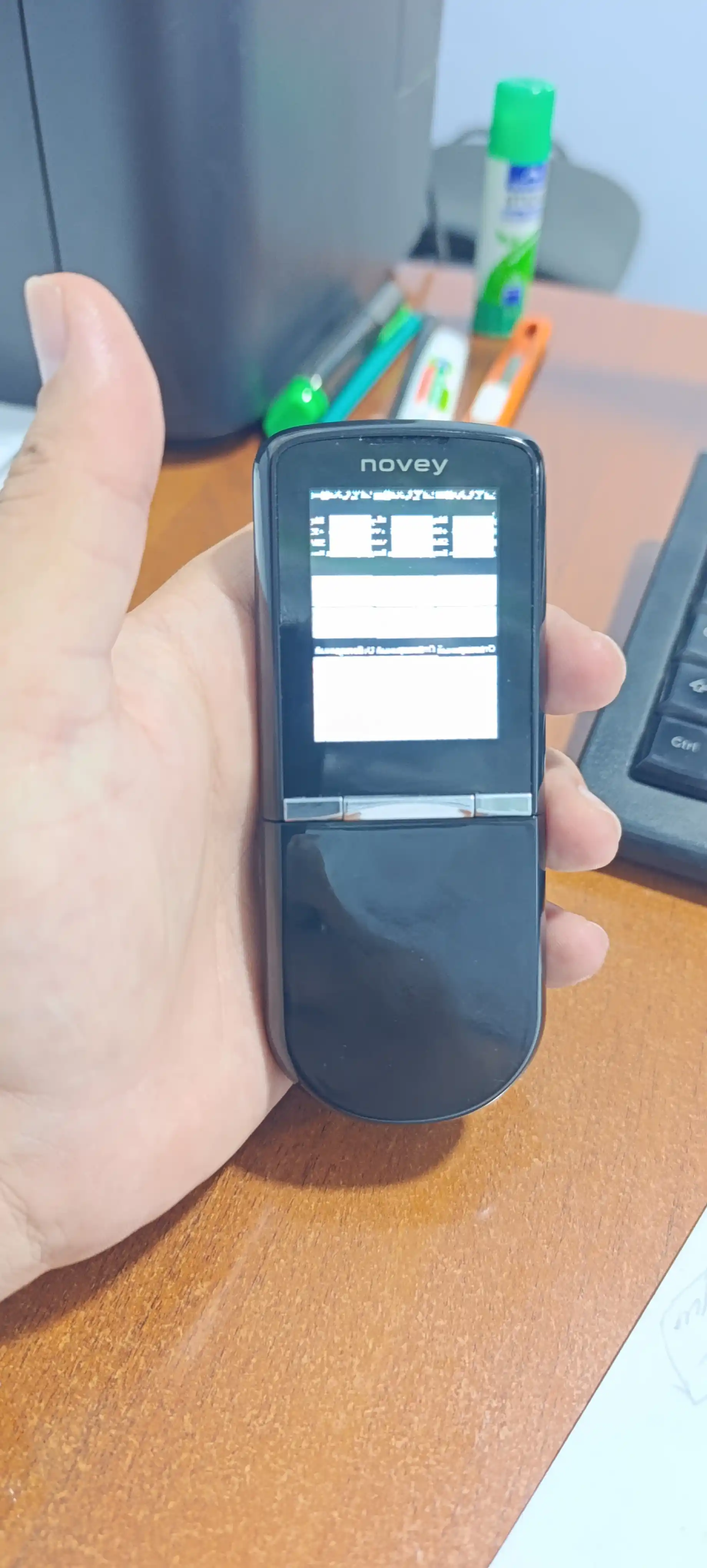 Novey N880 mobil telefon, tugmali telefon, metall, 2 SIM