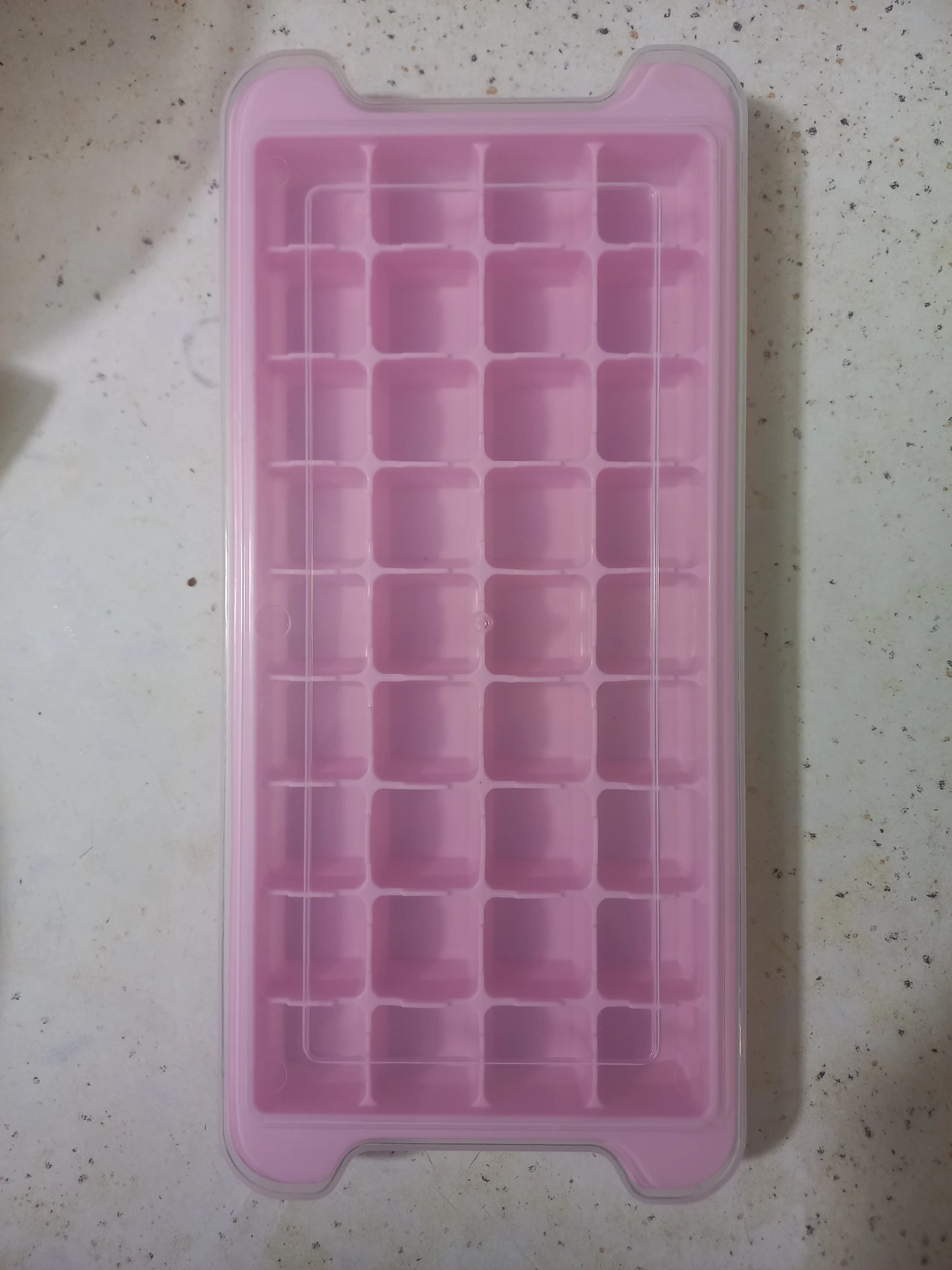 Silikon va plastikdan forma qopqoqli muz va desert uchun, 36ta kubikli