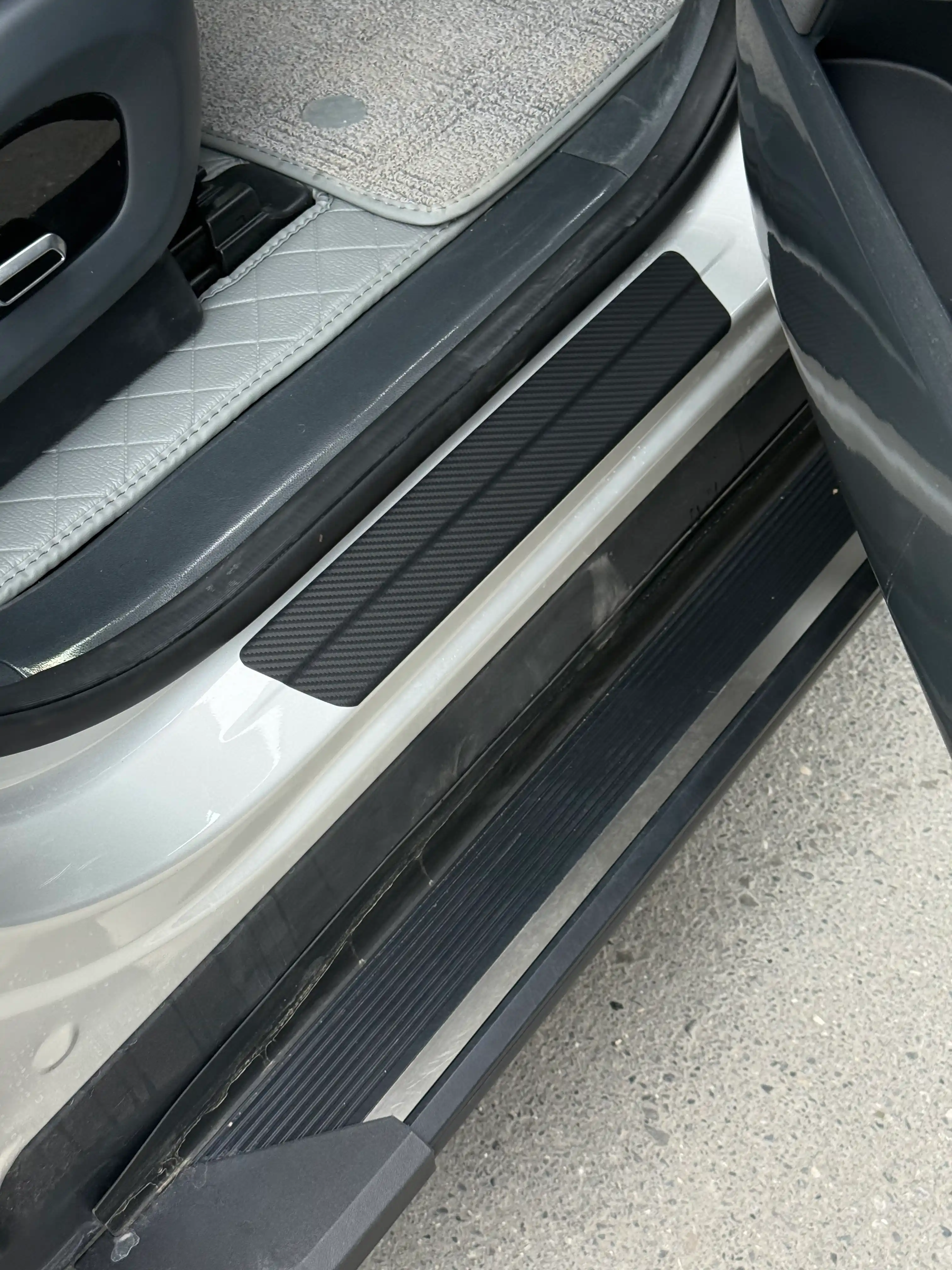 Накладки на пороги автомобиля, карбоновые, защитные, Chevrolet