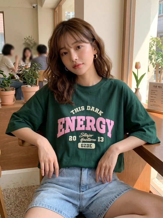 Ayollar uchun oversize futbolka energy – zamonaviy futbolka ayollar uchun