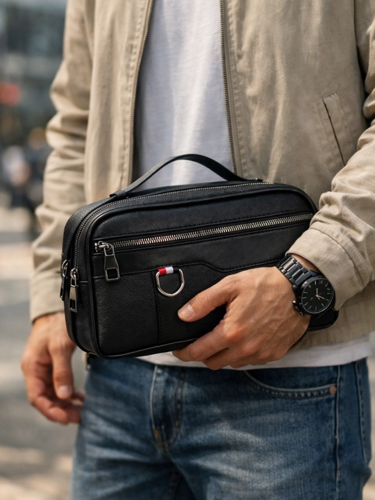 Erkaklar uchun klassik qo‘l sumkasi (Toiletry / Organizer Bag) Barsetka - 