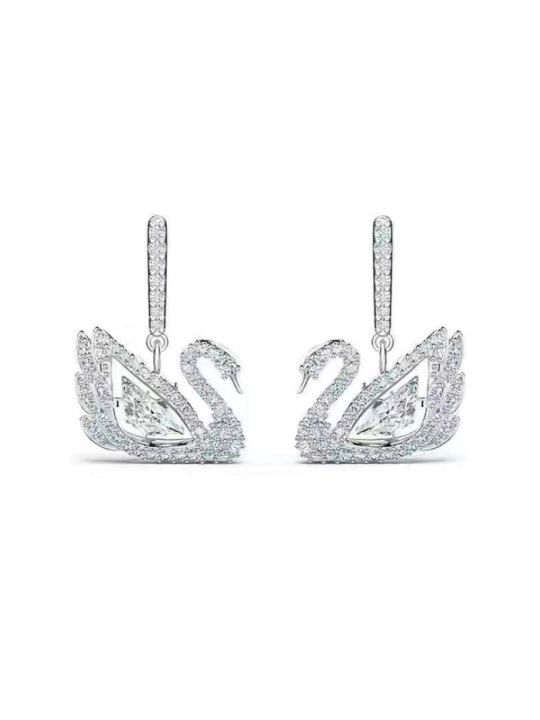 Серьги в стиле Swarovski в подарочной упаковке - 