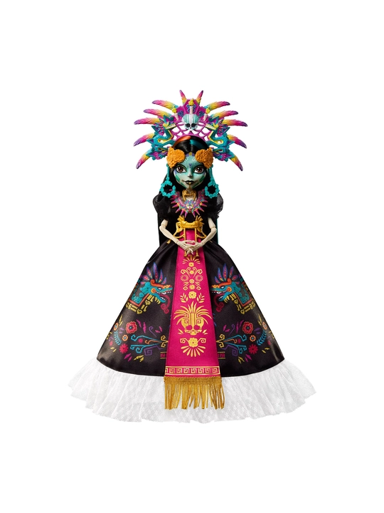 Monster High Skelita Calaveras Día de Muertos кукла 13" COA подставка,  упаковка - 