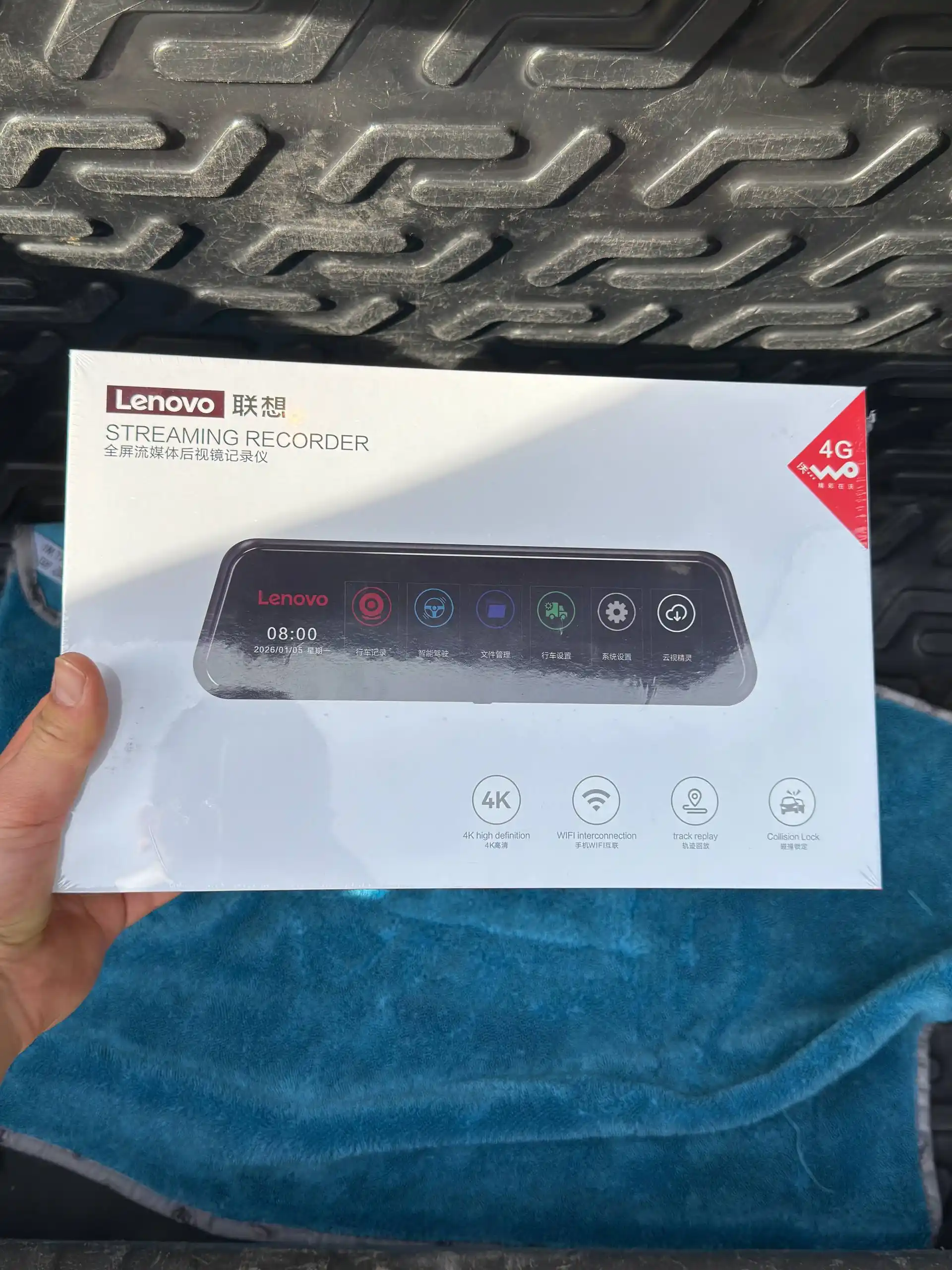 Sim kartali 4K Tiniqlik 2 yil kafolat  Lenovo videoregistrator 2026 versiya