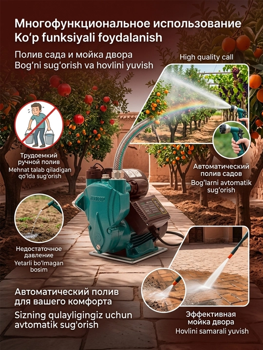 Насос водяной, автоматический Лион 250/370/550/750A