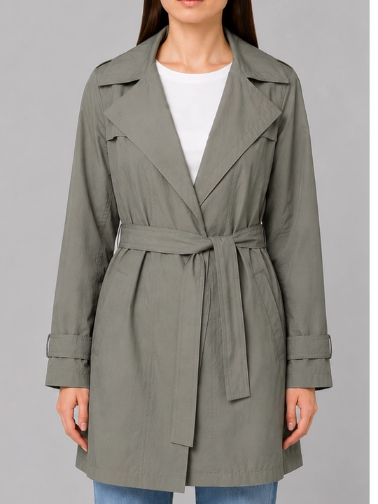 Ayollar uchun yengil trench плащ kamarli oversize - 