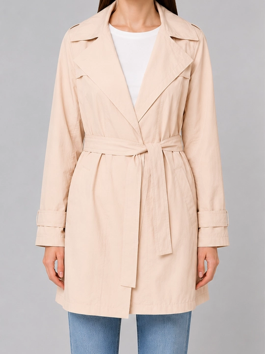 Ayollar uchun yengil trench плащ kamarli oversize - 