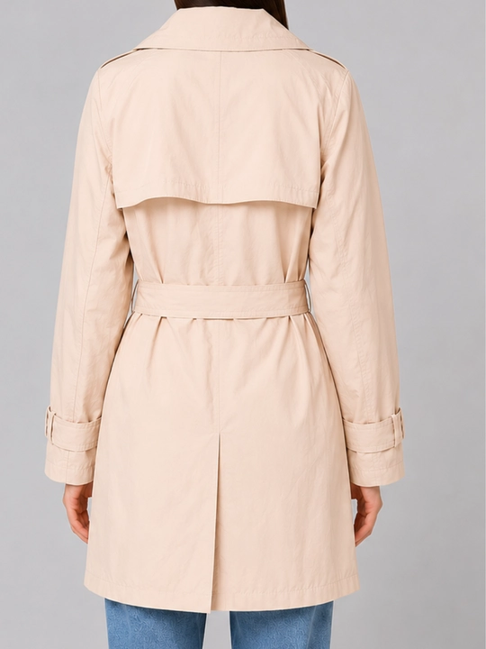 Женский легкий тренч плащ с поясом oversize