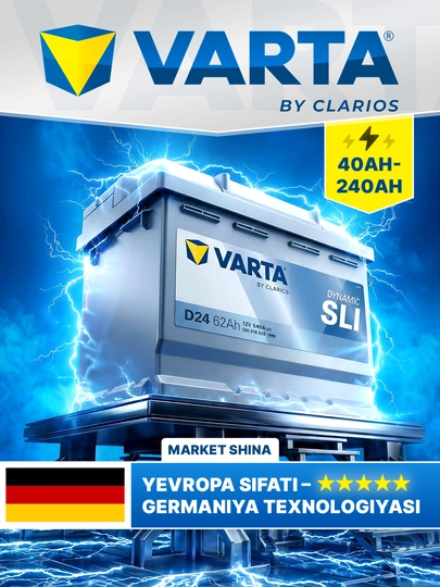 Varta akkumulyatori – maksimal quvvat, uzoq xizmat muddati - 