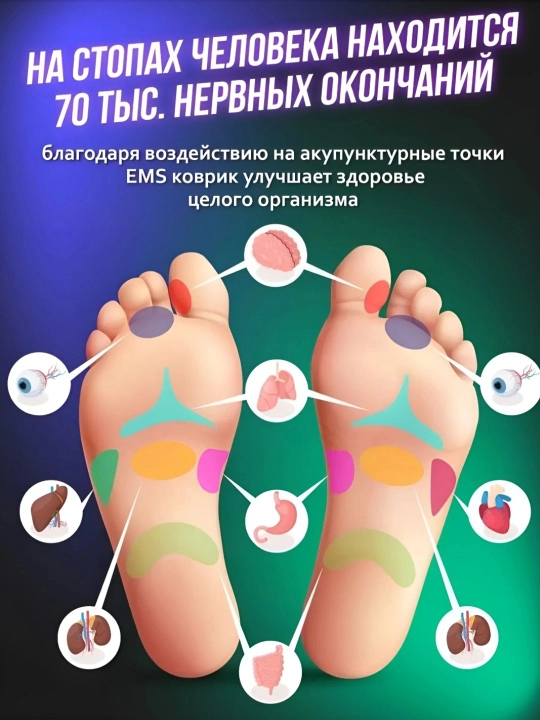 Электрический массажер для ног EMS, массажер для ног, микротоковый, миостимулятор