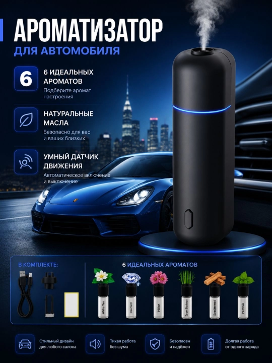 Ultra Sonic ароматизатор, освежитель воздуха, освежитель на дефлектор
