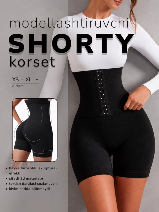 Ayollar formali kiyimlari: vazn yo'qotish uchun korsetli yuqori belli velosportlar - 