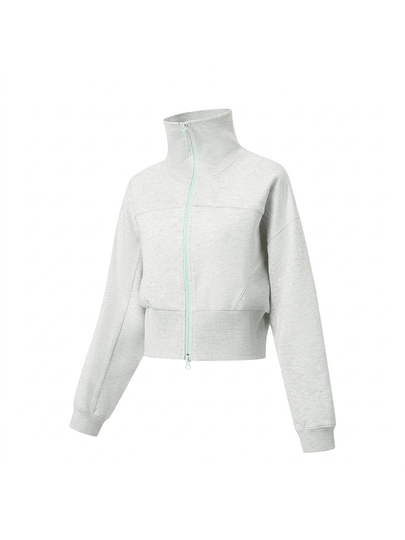 Li-Ning AWDW416 олимпийка женская спортивная LN BASE DRY Loose Fit Fitness — LINING1-AWDW416-СЕРЫЙ-S