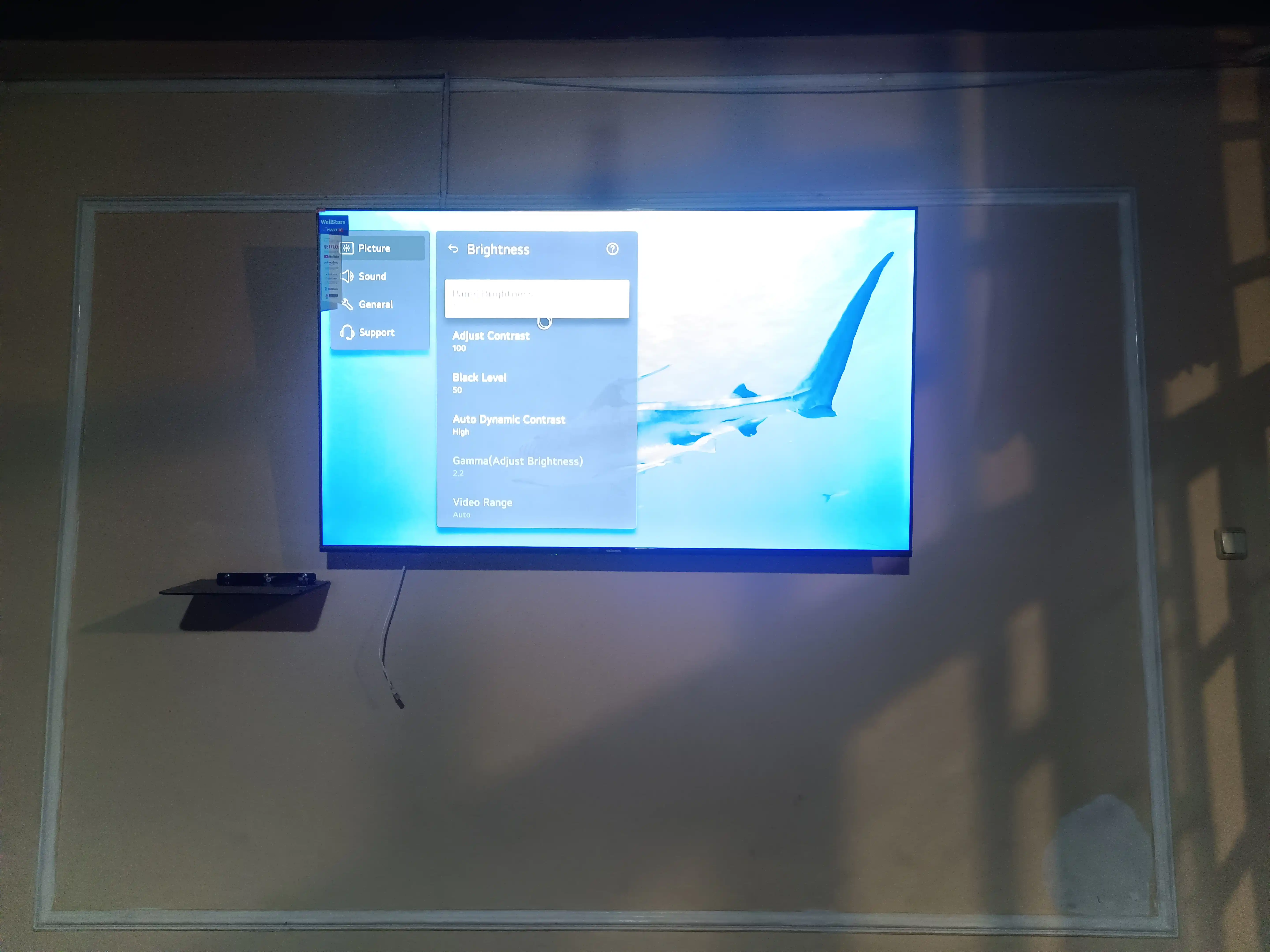 Телевизор WellStars смарт 32", 43", 55", 70", пульт с голосовым поиском