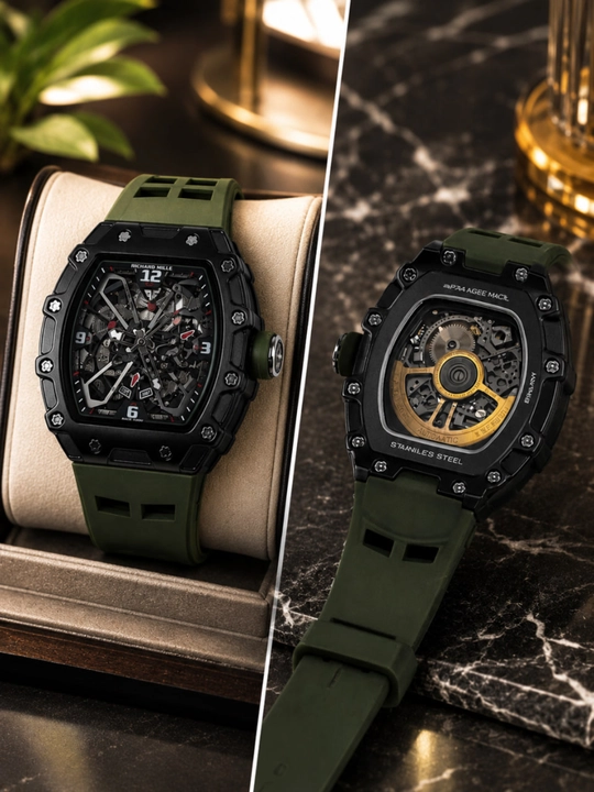 Richard Mille erkaklar qo‘l soati - mexanik premium skelet modeli