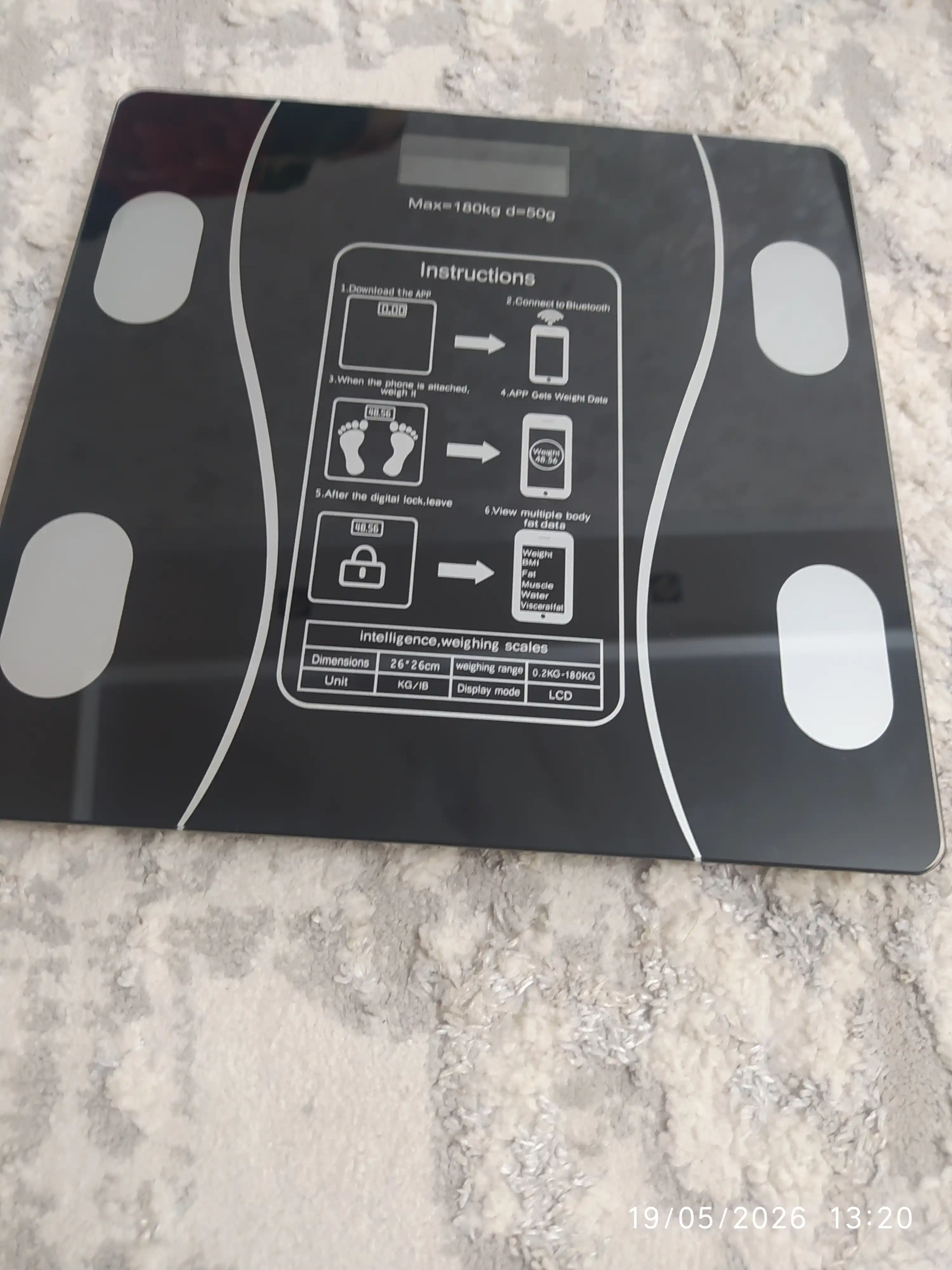 Tarozi elektron aqqli, pol tarozi fitnes uchun