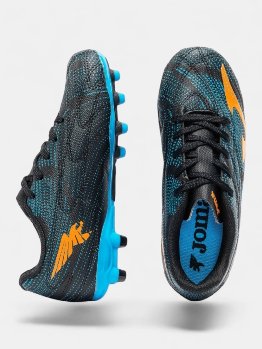 Детские футбольные бутсы Joma Evolution Jr EVJS2601AG, черно-синие