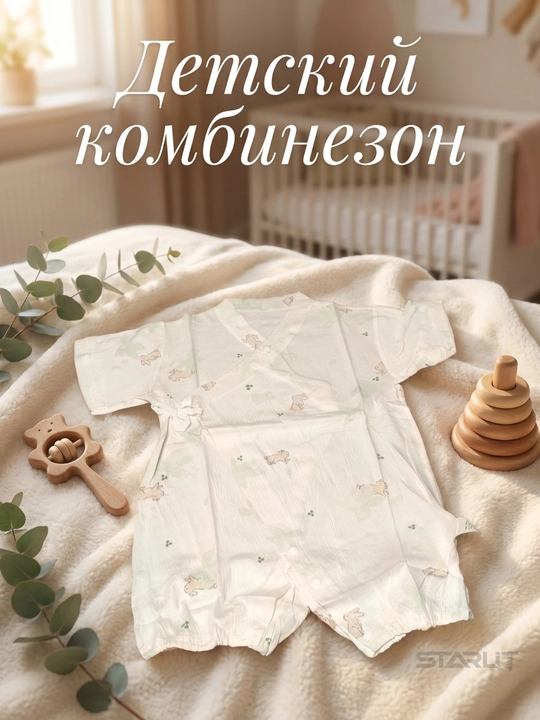 Комбинезон-слип для новорожденных, 100% хлопок, летняя детская одежда для малышей