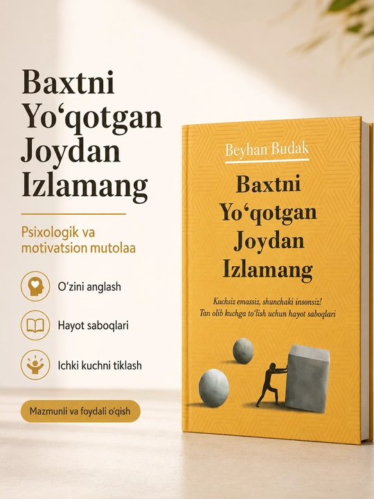 Книги : Baxtni yo‘qotgan joydan izlamang и Qo‘ying,hayot o‘z holicha davom etsin - 