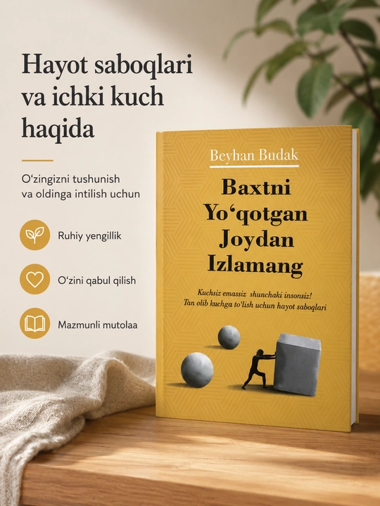 Книги : Baxtni yo‘qotgan joydan izlamang и Qo‘ying,hayot o‘z holicha davom etsin