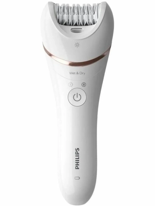 Philips BRE700 — эпилятор с 32 керамическими пинцетами, удаляет волосы с корнем Wet & Dry