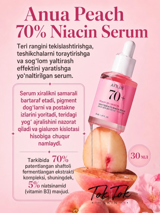 Anua Niacinamide 10% + TXA 4% Serum сыворотка для осветления пигментации следов постакне