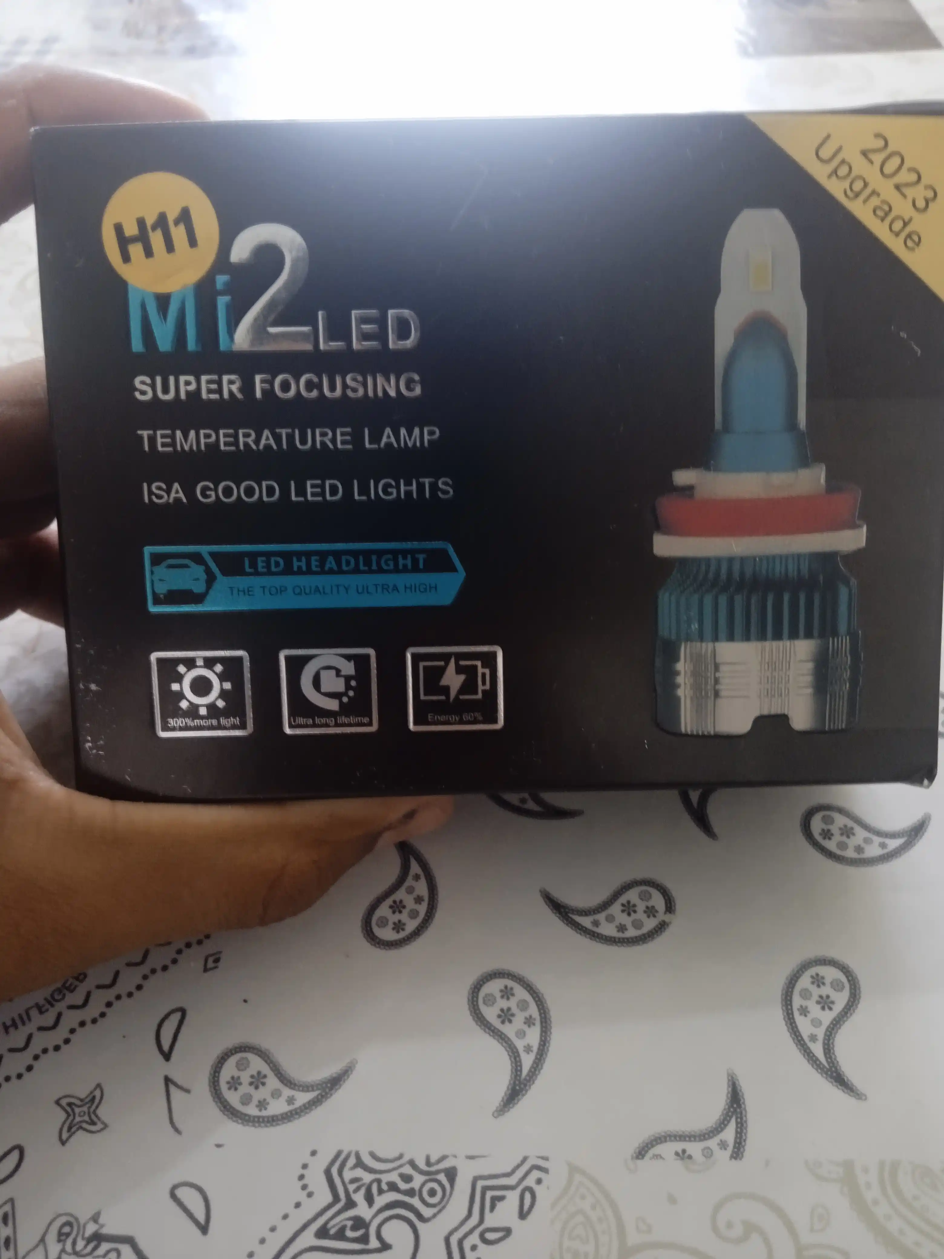 Mi2 LED lampalari, uzoq va yaqin chiroqlar, old, tuman chiroqlari, H1 H4 H7 H11, 2 dona