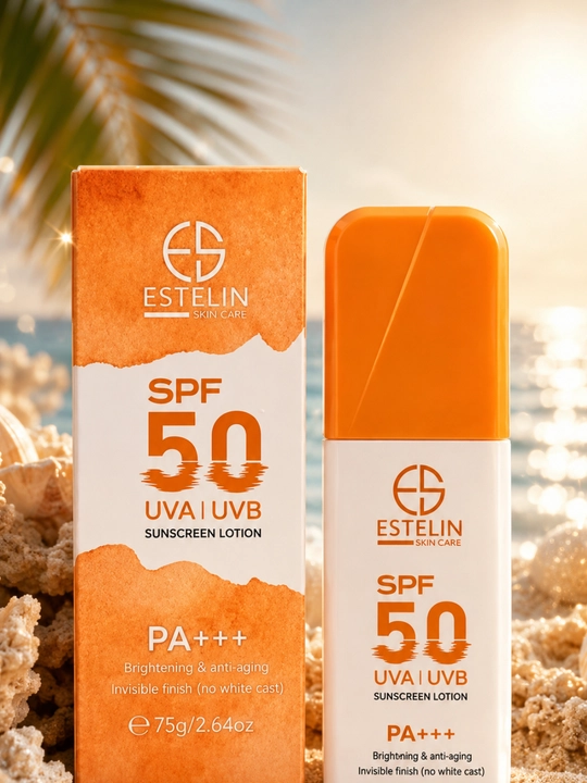 Quyoshdan himoya qiluvchi losyon Estelin SPF 50, namlantiruvchi, tana, yuz