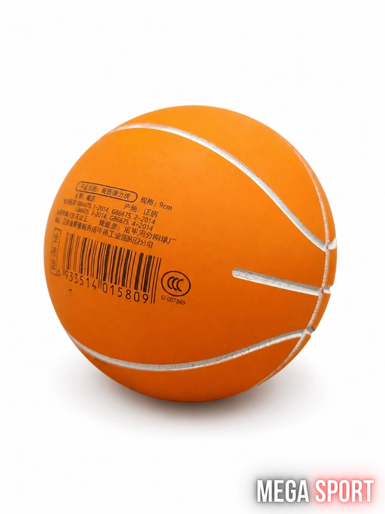 Mini basketbol suvenir koptok, dekorativ yumshoq to‘p, diametri 9 sm