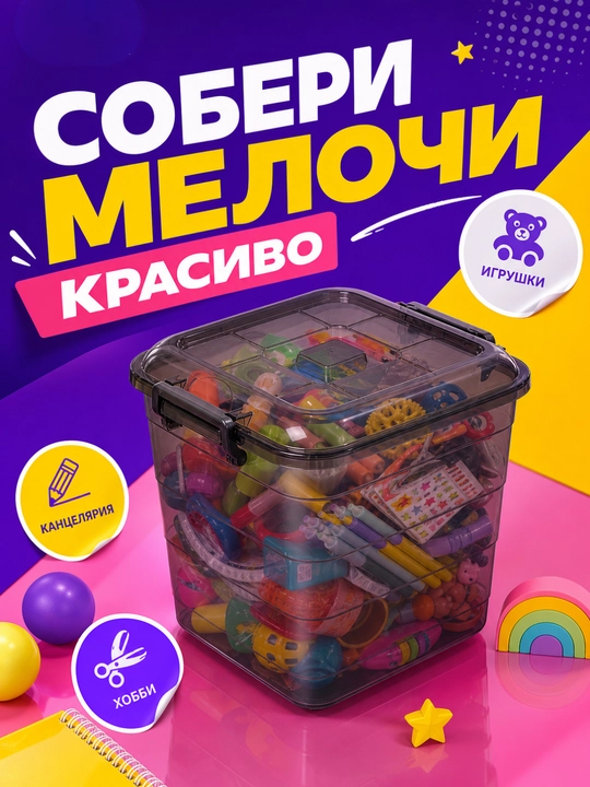 Konteyner saqlash uchun, kukun uchun konteyner, quti, organayzer