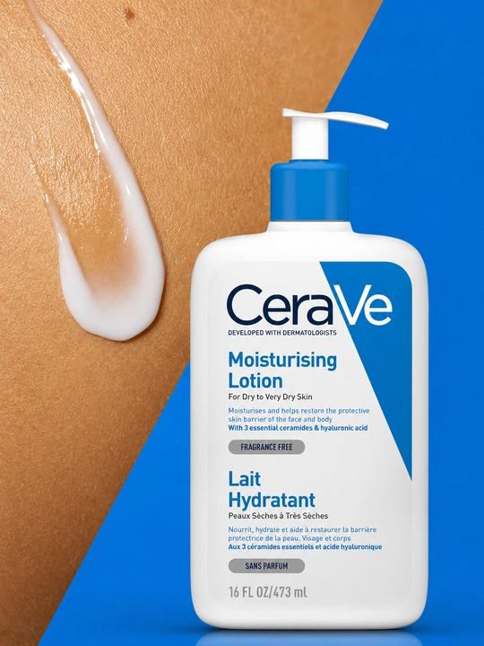 Лосьон для лица CeraVe увлажняющий для сухой и очень сухой кожи, 473 мл