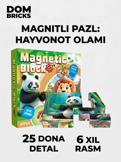 Магнитный конструктор DOM BRICKS, 25-200 деталей — LEGOBOX-МАГЛЕГО-БРОНЗ