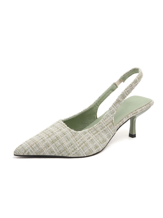 Ayollar uchun elegant tufli, slingback model, past poshna, qulay va zamonaviy dizayn